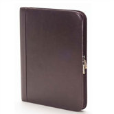 Tuscan Zip Padfolio in Caf&eacute;