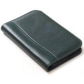 Colored Leather  Zip Junior Portfolio