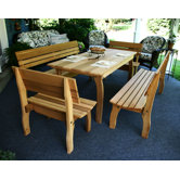Cedar Chickadee 5 Piece Dining Set