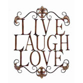 Urban Trends Metal Wall Sign D&eacute;cor