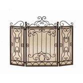 Toscana Safety 3 Panel Metal Fireplace Screen