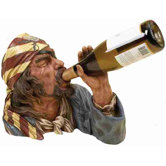 Toscana Polystone Pirate Tabletop Wine Rack