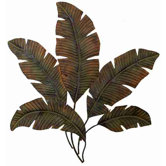 Metro Metal Palm Wall D&eacute;cor