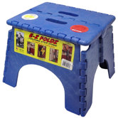 9" x 11.5" EZ Folds Folding Step Stool in Blue
