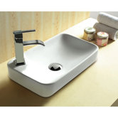 10.12" X 4.84" Rectangular Bathroom Self Rimming Sink