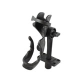 Rod 2000 Holder in Black with Flush Mount