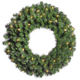 Douglas Fir 42" Wreath with Clear Lights