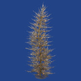 Colorful Laser 5' Champagne Artificial Christmas Tree