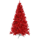 8' Artificial Christmas Tree in Red