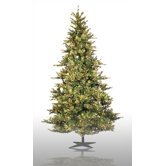 9' Prelit Slim Country Pine Artificial Christmas Tree with Clear Lights
