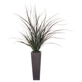 Floral 38" Artificial Potted Grass in Green
