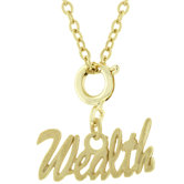Gold-Tone Wealth Charm Necklace