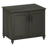 Volcano Dusk 2-Door 34" Cabinet with Louvered Accents in Kona Coast Espresso Finish