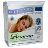 Premium Fitted Sheet Style Mattress Protector in White