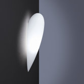 Pablo Wall Light in Stainless Steel with Opal Glass Satinised