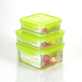 Premium 6 Piece Square Sandwich Food Storage Container Set
