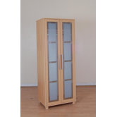 Kit-form Glass 2 Door Wardrobe