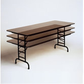 Adjustable Height Small Melamine Folding Tables