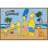 The Simpsons At The Beach Kids Rug