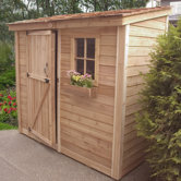 SpaceSaver Wood Lean-To Shed