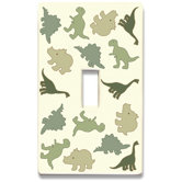 Dinosaurs Decorative Light Switch Cover - Single Toogle Switch