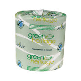 Green Heritage Toilet 4.7" Tissue, 1-Ply, 1000/Roll