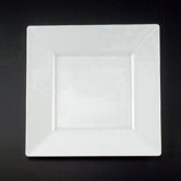 10.75" Squares Dinnerware Plate in White
