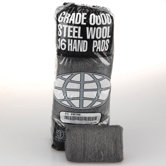 Industrial Quality Steel Wool Hand Pad, Medium - 16/Pack