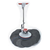 17" Diameter Grade 0 Radial Steel Wool Pads in Gray