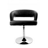 Lounger drehbar "Ibiza" in Schwarz / Chrom