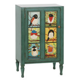 Pati B Distressed Bird Cupboard