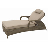 Sussex Sunbed with Cushion in Mocha