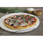 Round Pizza Stone with Wire Frame / 15"