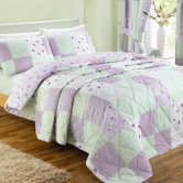 Patchwork Bedding Set in Lilac