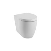 Panorama Round White Ceramic Floor Toilet