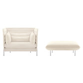 Alcove Love Seat and Ottoman by Ronan and Erwan Bouroullec