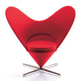 Miniatures - Heart Shaped Cone Chair by Verner Panton