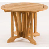 Teak Gate Round Leg Table