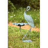 Crane Birdbath