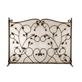 Bird Cast Iron Fireplace Screen