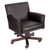 Caressoft Mid-Back Executive Chair with Box Arms
