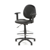 Height Adjustable Drafting Stool with Footring