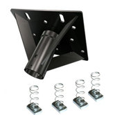 Heavy Duty Dual Unistrut Ceiling Adapter for Long Drops Compatible with All Standard 1.5" Thread