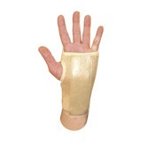 Right Adjustable Wrist Brace in Beige with Velcro Closure