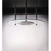 24" Domani Round Glass Shower Head