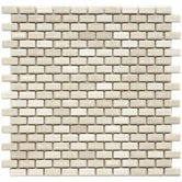 Arcadia 11-3/4" x 11-3/4" Porcelain Subway Mosaic in Glacier