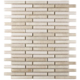 Arcadia 12-3/4" x 10-3/4" Porcelain Brick Mosaic in Glacier