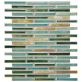 Arcadia 12-3/4" x 10-3/4" Porcelain Brick Mosaic in Springfield