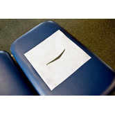 Chiropractic Headrest Papers with Face Slot in White