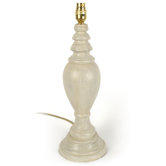 Bottle Lampstand in Antique White finish